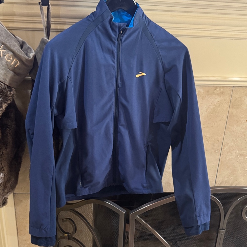Brooks Women's Navy Performance Jacket Sz L